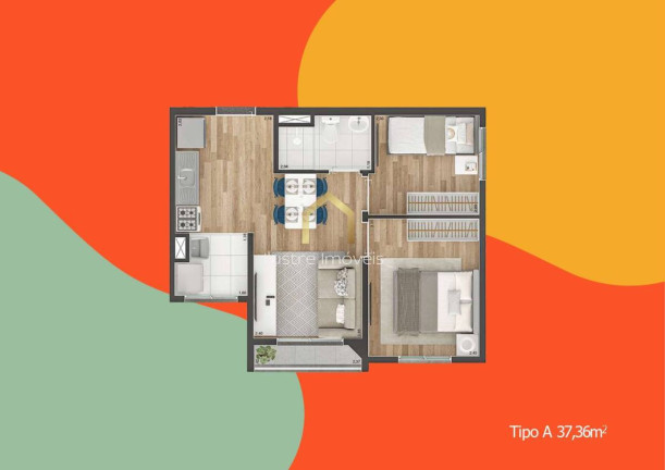 Imagem Apartamento com 2 Quartos à Venda, 37 m² em Vila Ema - São Paulo