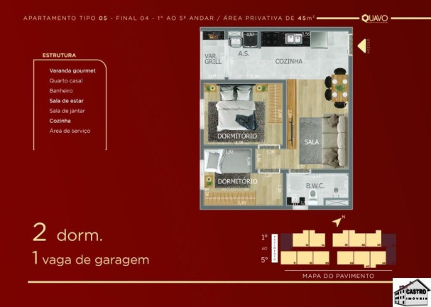 Imagem Apartamento com 2 Quartos à Venda, 45 m² em Vila Fernandes - São Paulo Imagem Apartamento com 2 Quartos à Venda, 45 m² em Vila Fernandes - São Paulo