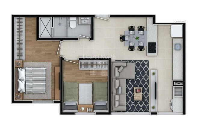 Imagem Apartamento com 2 Quartos à Venda, 59 m² em Dom Bosco - Itajaí