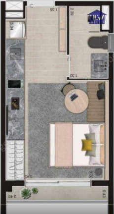Studio com 1 Quarto à Venda, 24 m² em Pinheiros - São Paulo