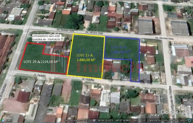Imagem Terreno para Alugar, 2 m² em São José - Itapoá Imagem Terreno para Alugar, 2 m² em São José - Itapoá