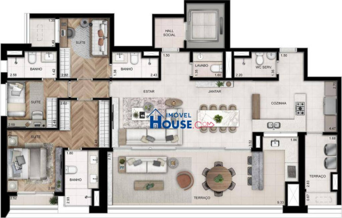 Imagem Apartamento com 4 Quartos à Venda, 157 m² em Perdizes - São Paulo Imagem Apartamento com 4 Quartos à Venda, 157 m² em Perdizes - São Paulo
