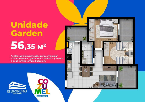 Imagem Apartamento com 2 Quartos à Venda, 45 m² em Vila Aeroporto - Sorocaba