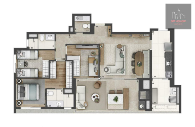 Imagem Apartamento com 3 Quartos à Venda, 110 m² em Campo Belo - São Paulo Imagem Apartamento com 3 Quartos à Venda, 110 m² em Campo Belo - São Paulo