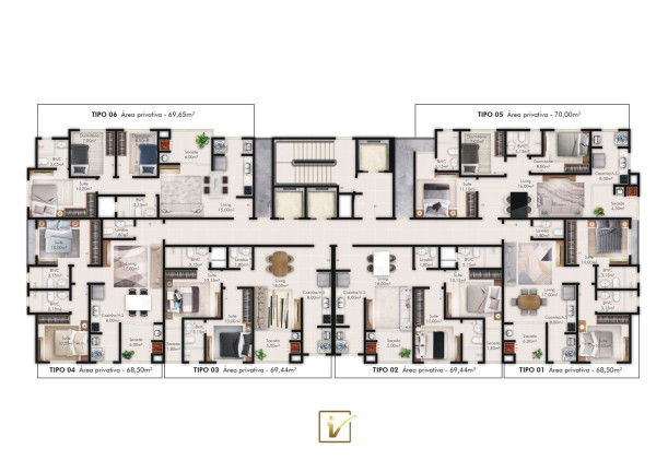 Imagem Apartamento com 3 Quartos à Venda, 69 m² em Morretes - Itapema