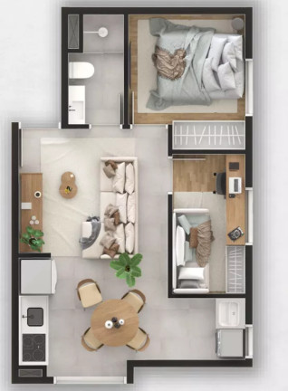 Imagem Imóvel com 2 Quartos à Venda, 34 m² em Santo Amaro - São Paulo Imagem Imóvel com 2 Quartos à Venda, 34 m² em Santo Amaro - São Paulo
