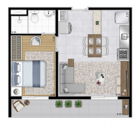 Imagem Apartamento com 1 Quarto à Venda, 37 m² em Mooca - São Paulo Imagem Apartamento com 1 Quarto à Venda, 37 m² em Mooca - São Paulo