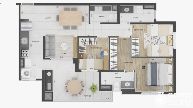 Imagem Apartamento com 2 Quartos à Venda, 62 m² em Campestre - Santo André Imagem Apartamento com 2 Quartos à Venda, 62 m² em Campestre - Santo André