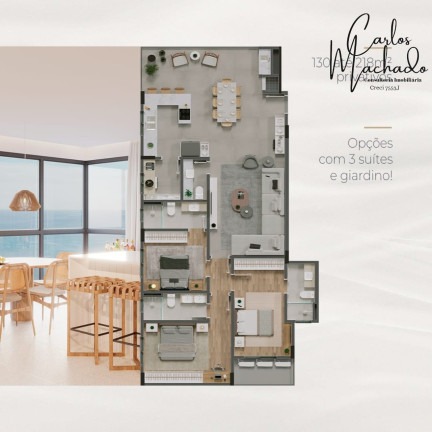 Imagem Imóvel com 3 Quartos à Venda, 131 m² em Itacolomi - Balneário Piçarras Imagem Imóvel com 3 Quartos à Venda, 131 m² em Itacolomi - Balneário Piçarras