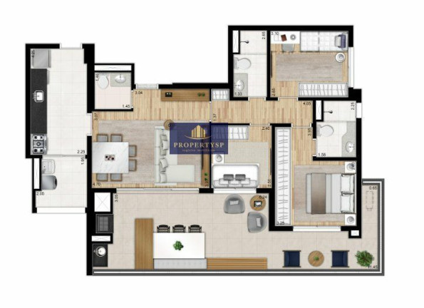 Imagem Apartamento com 2 Quartos à Venda, 118 m² em Cerqueira César - São Paulo