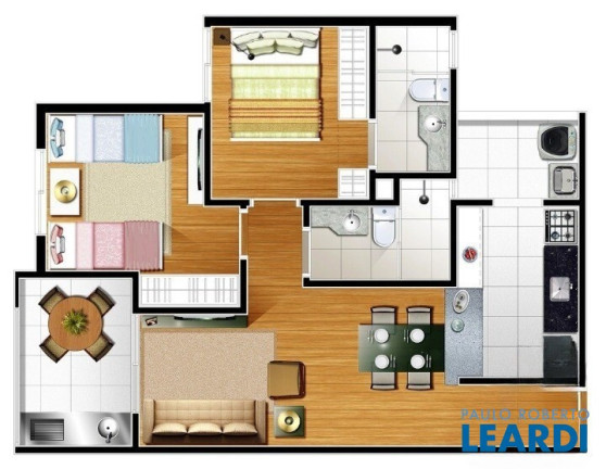 Imagem Apartamento com 2 Quartos à Venda, 60 m² em Campestre - Santo André