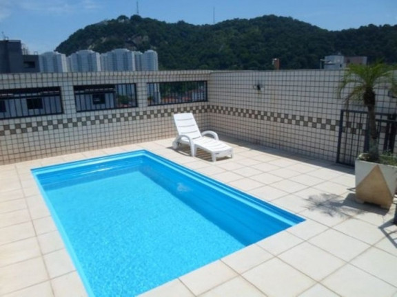 Imagem Cobertura com 3 Quartos para Alugar, 191 m² em Marapé - Santos