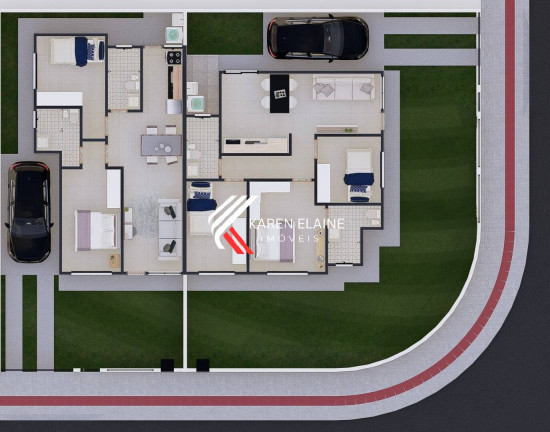 Imagem Casa com 2 Quartos à Venda, 63 m² em Bela Vista - Palhoça