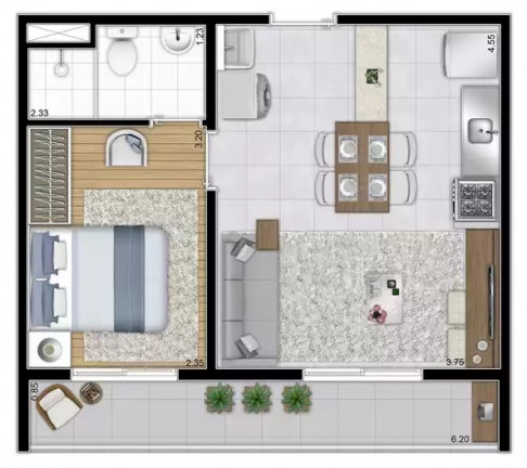 Imagem Imóvel com 2 Quartos à Venda, 34 m² em Santa Cecília - São Paulo Imagem Imóvel com 2 Quartos à Venda, 34 m² em Santa Cecília - São Paulo