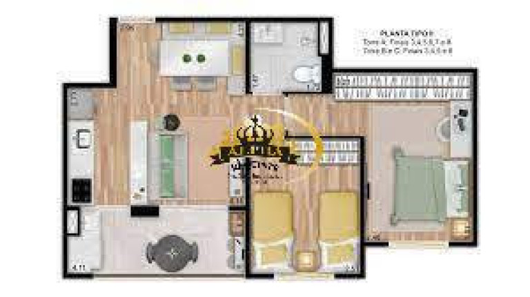 Imagem Apartamento com 2 Quartos à Venda, 52 m² em Alphaville Empresarial - Barueri