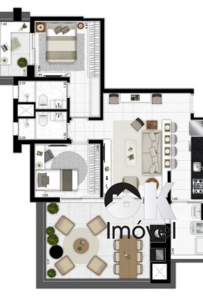 Imagem Apartamento com 2 Quartos à Venda, 88 m² em Pinheiros - São Paulo