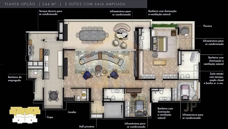 Imagem Apartamento com 3 Quartos à Venda, 244 m² em Ibirapuera - São Paulo