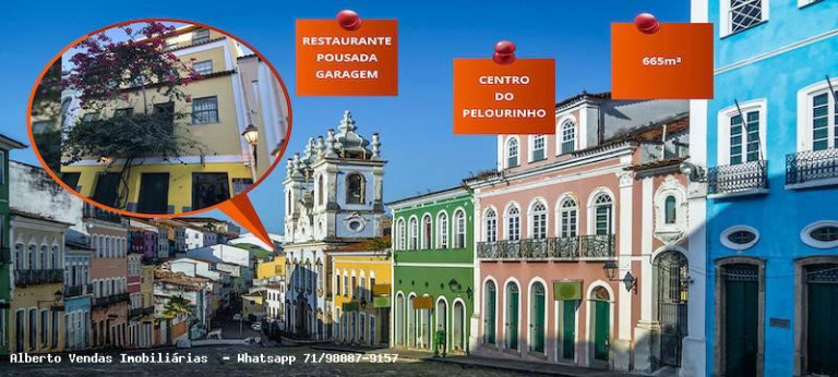 Apartamento com 13 Quartos à Venda, 665 m² em Pelourinho - Salvador