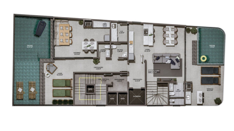 Imagem Apartamento com 3 Quartos à Venda, 92 m² em Praia Brava De Itajaí - Itajaí