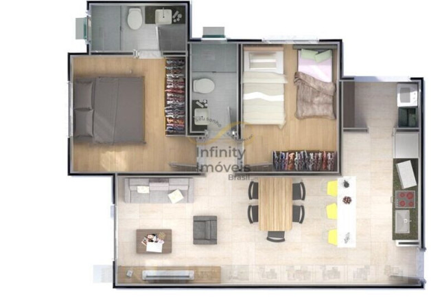 Imagem Apartamento com 2 Quartos à Venda, 53 m² em Cabral - Contagem Imagem Apartamento com 2 Quartos à Venda, 53 m² em Cabral - Contagem