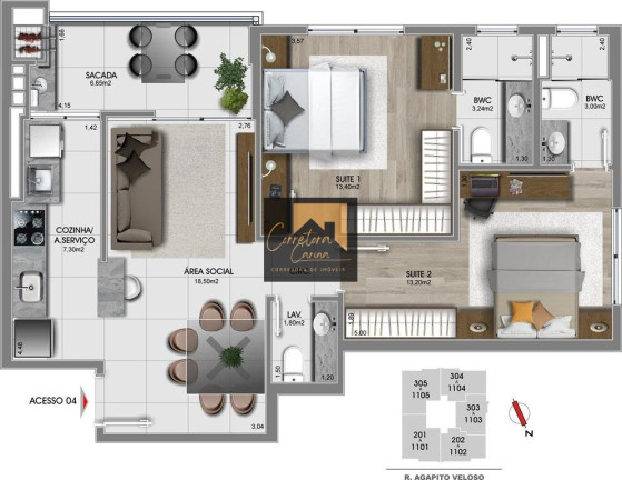 Imagem Apartamento com 2 Quartos à Venda, em Estreito - Florianópolis Imagem Apartamento com 2 Quartos à Venda, em Estreito - Florianópolis