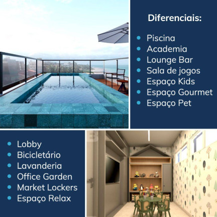 Apartamento com 1 Quarto à Venda, 22 m² em Cabo Branco - João Pessoa