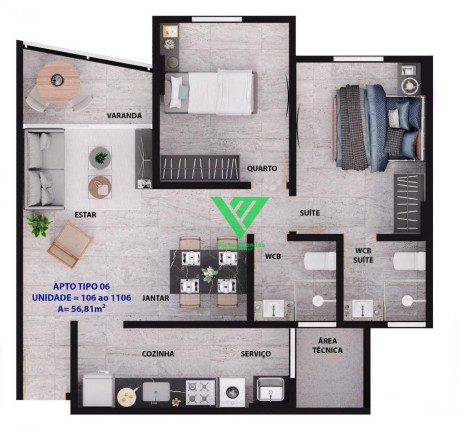 Imagem Apartamento com 3 Quartos à Venda, 78 m² em Manaíra - João Pessoa Imagem Apartamento com 3 Quartos à Venda, 78 m² em Manaíra - João Pessoa