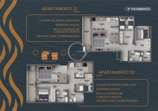 Imagem Apartamento com 2 Quartos à Venda, 79 m² em Jamail Mar - Matinhos