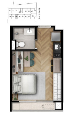 Apartamento à Venda, 24 m² em Pinheiros - São Paulo