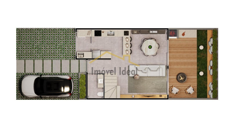 Imagem Casa com 3 Quartos à Venda, 102 m² em Santa Felicidade - Curitiba Imagem Casa com 3 Quartos à Venda, 102 m² em Santa Felicidade - Curitiba