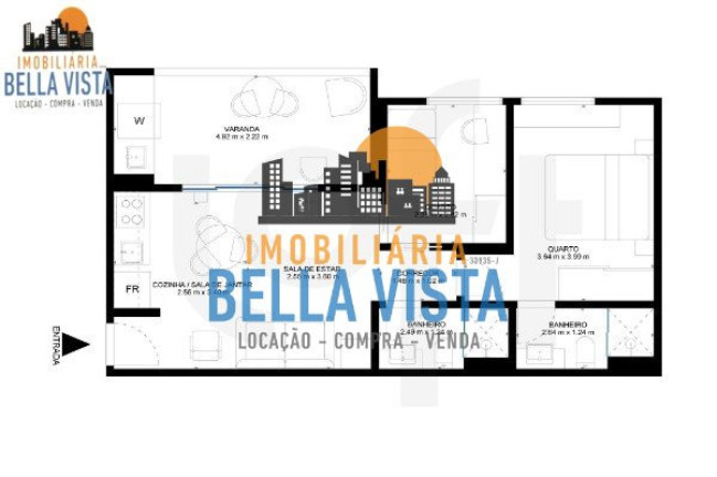 Imagem Apartamento com 2 Quartos à Venda,  em Brooklin Paulista - São Paulo