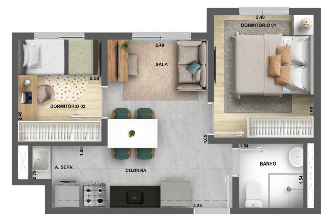 Imagem Imóvel com 2 Quartos à Venda, 44 m² em água Branca - São Paulo Imagem Imóvel com 2 Quartos à Venda, 44 m² em água Branca - São Paulo