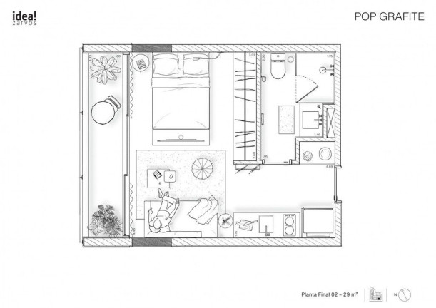 Imagem Studio com 1 Quarto à Venda, 29 m² em Vila Madalena - São Paulo Imagem Studio com 1 Quarto à Venda, 29 m² em Vila Madalena - São Paulo