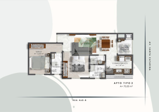 Imagem Apartamento à Venda, 70 m² em Jardim Praia Mar - Itapema