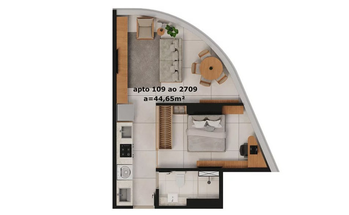 Apartamento com 1 Quarto à Venda, 40 m² em Pina - Recife