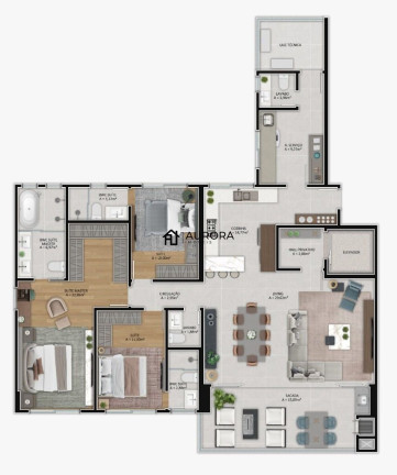 Imagem Apartamento com 3 Quartos à Venda,  em Centro - Itajaí