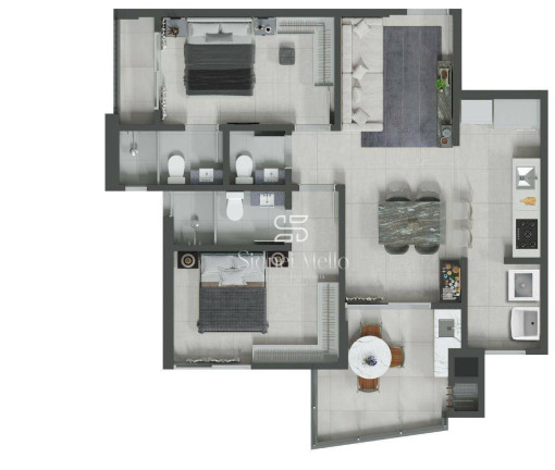 Imagem Apartamento com 2 Quartos à Venda, 81 m² em Fazenda - Itajaí