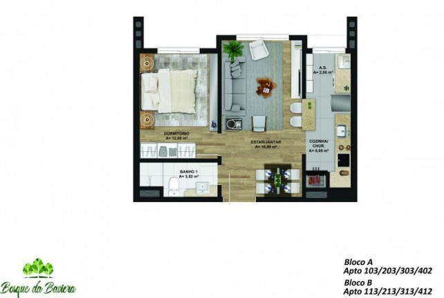 Imagem Apartamento com 1 Quarto à Venda, 4.748 m² em Bavária - Gramado Imagem Apartamento com 1 Quarto à Venda, 4.748 m² em Bavária - Gramado