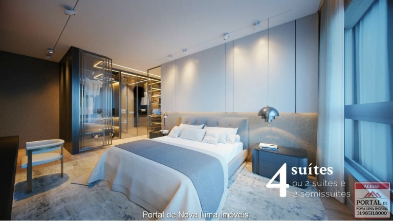 Imagem Apartamento com 4 Quartos à Venda, 224 m² em Vila Da Serra - Nova Lima
