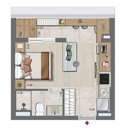 Imagem Imóvel com 1 Quarto à Venda, 33 m² em Campo Belo - São Paulo Imagem Imóvel com 1 Quarto à Venda, 33 m² em Campo Belo - São Paulo
