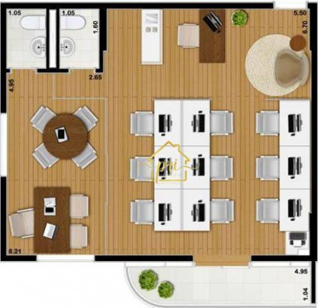 Imagem Sala Comercial à Venda, 43 m² em Valongo - Santos