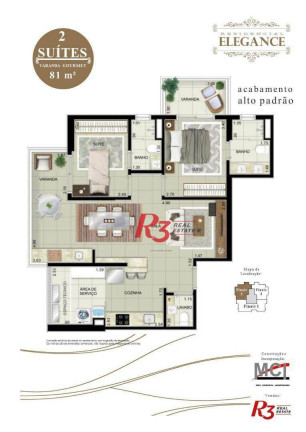 Imagem Apartamento com 2 Quartos à Venda, 82 m² em Ponta Da Praia - Santos Imagem Apartamento com 2 Quartos à Venda, 82 m² em Ponta Da Praia - Santos