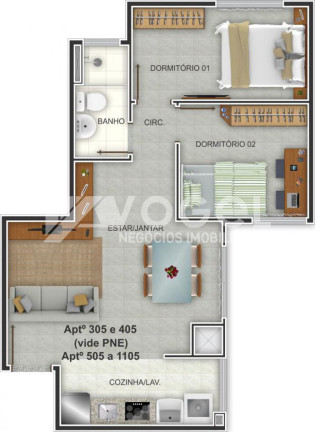 Imagem Apartamento com 2 Quartos à Venda, 85 m² em Centro - Novo Hamburgo Imagem Apartamento com 2 Quartos à Venda, 85 m² em Centro - Novo Hamburgo