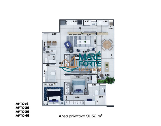 Imagem Apartamento com 3 Quartos à Venda, 86 m² em Itaguá - Ubatuba