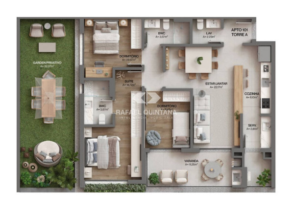 Imagem Apartamento com 1 Quarto à Venda, 76 m² em Cacupé - Florianópolis