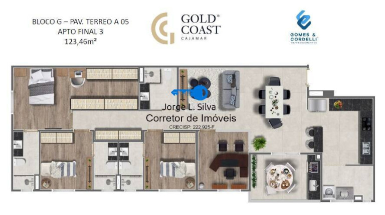 Imagem Apartamento com 3 Quartos à Venda, 123 m² em Portais (polvilho) - Cajamar Imagem Apartamento com 3 Quartos à Venda, 123 m² em Portais (polvilho) - Cajamar