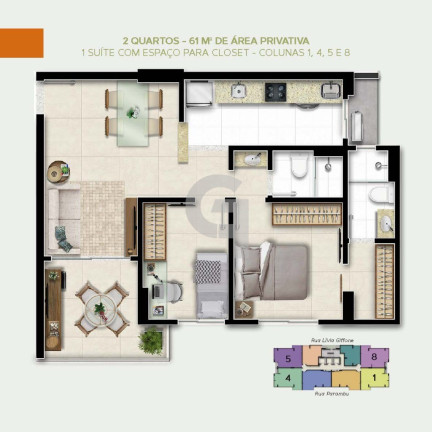 Imagem Apartamento com 2 Quartos à Venda, 61 m² em Luiz Anselmo - Salvador Imagem Apartamento com 2 Quartos à Venda, 61 m² em Luiz Anselmo - Salvador