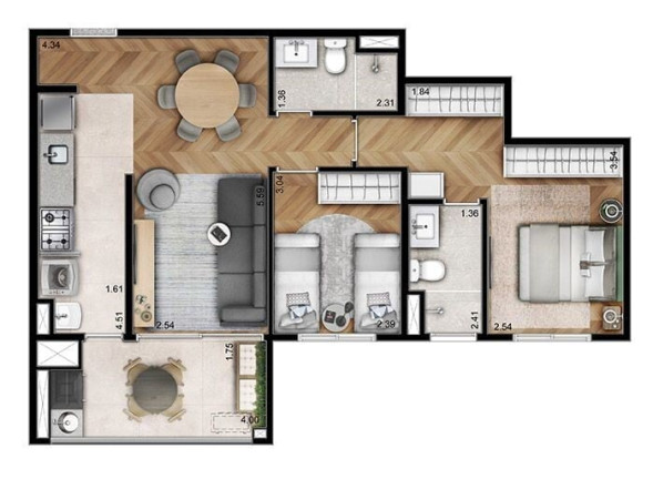 Imagem Apartamento com 2 Quartos à Venda, 67 m² em Freguesia Do ó - São Paulo Imagem Apartamento com 2 Quartos à Venda, 67 m² em Freguesia Do ó - São Paulo