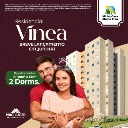 Apartamento com 2 Quartos à Venda, 49 m² em Vila Rossi - Jundiaí