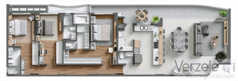 Imagem Apartamento com 3 Quartos à Venda, 175 m² em Praia Brava De Itajaí - Itajaí